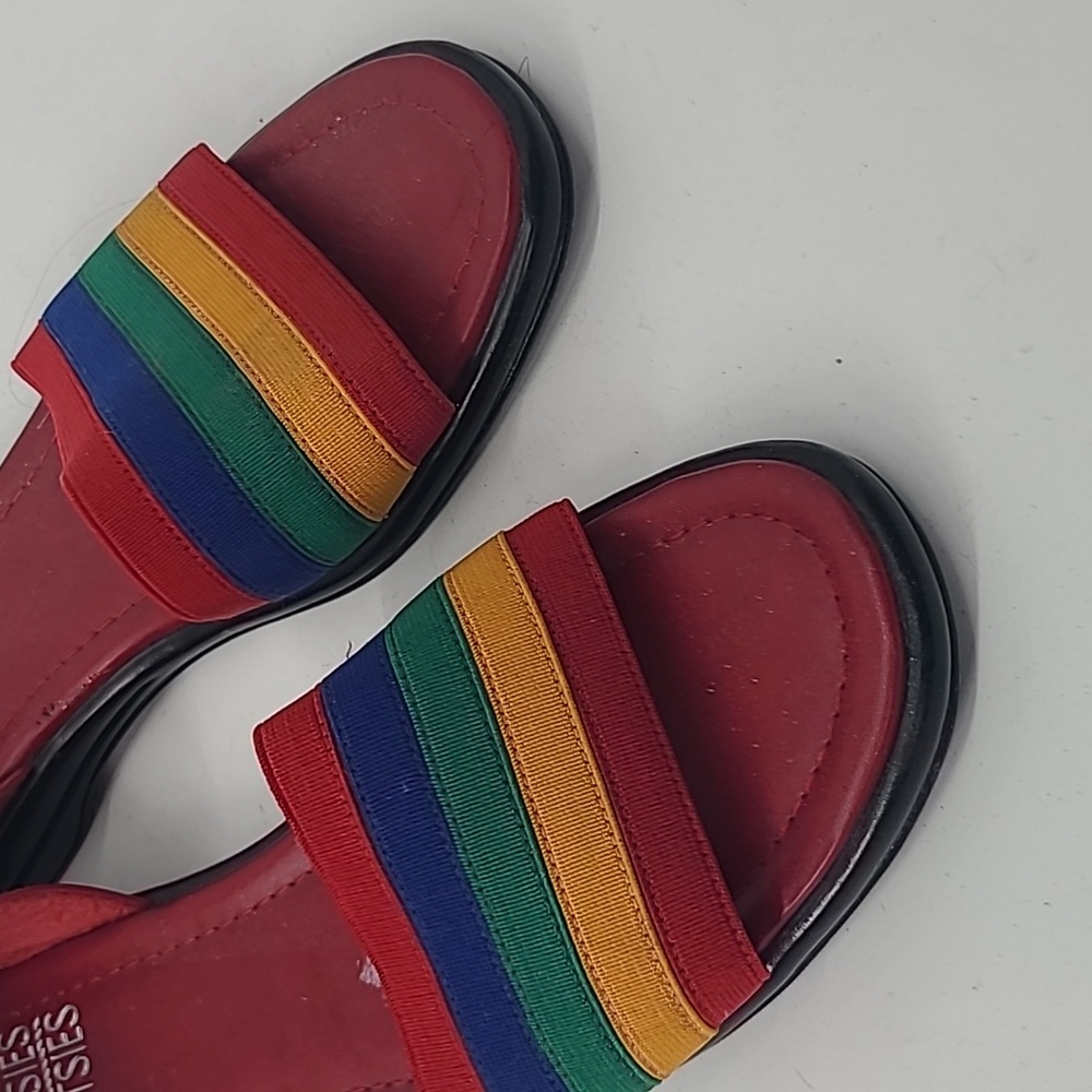 Vintage mootsies tootsies rainbow sandals size 8.5 - Picture 2 of 8
